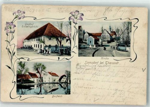 Somsdorf Gasthaus Erblehngericht Dorfteich
