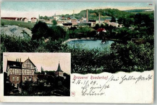 Halberstadt 1904 Brauerei Roederhof Teich