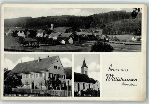 86420 W8901 Willishausen b Augsburg - Handlung Dentele Dorfkirche