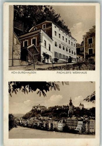 84489 W8263 Burghausen , Salzach - Ach-Burghausen Weinhaus Pachler Salzach