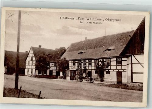 Obergruna Gasthaus Zum Waldhaus Fuhrwerksanhänger