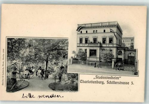 Charlottenburg Studentenheim Garten Schillerstraße 5 Studentika