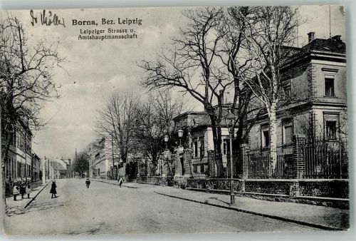 Borna 1922 Leipziger Straße Amtshauptmannschaft Inflationsporto