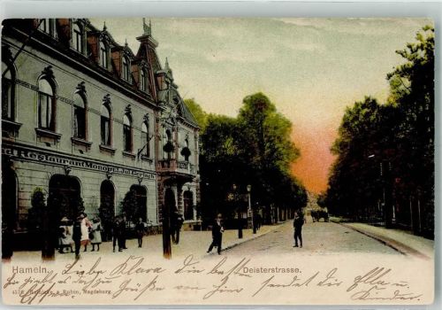 Hameln 1917 Deisterstraße Gasthaus Monopol