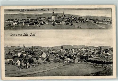 Selb 1910 Gruss Kirche