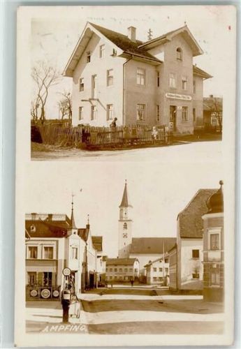 Ampfing Emailleschilder Tankstellen-Zapfsäule Gasthaus Emailleschild Pfarrkirche St. Magareta