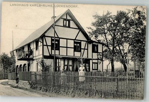 02797 O8801 Luftkurort Lückendorf Foto AK Landhaus Karls-Ruhe