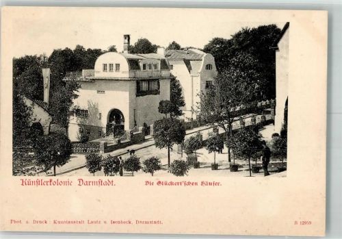 W6100 Darmstadt Künstlerkolonie Die Glückertschen Häuser Kunstgeschichte Darmstadt