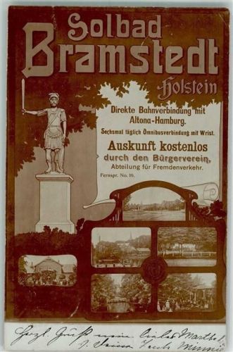 Bad Bramstedt 1904 Mehrbildkarte Soolbad Bramstedt