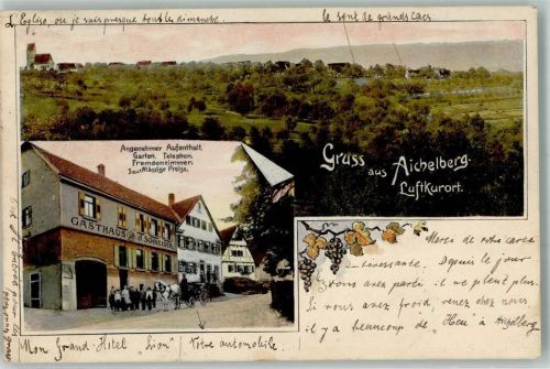 Aichelberg 1910 Gasthaus Schneider