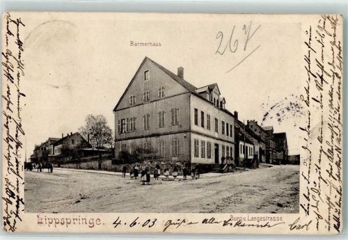 Bad Lippspringe 1903 Barmerhaus