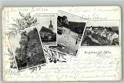 Chrudim 1905 Burg ruine Kirche Marktplatz Sec Setsch