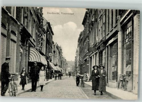 Dordrecht 1919 Fahrrad Voorstraat Geschäft Feldpost