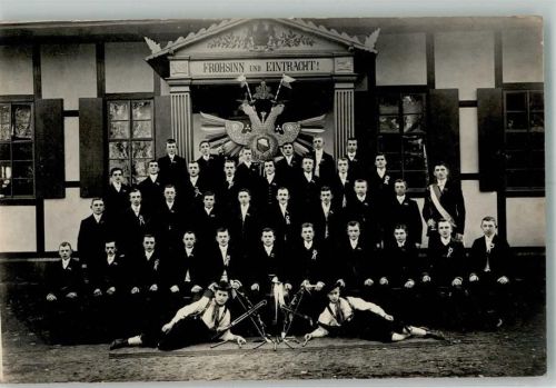 Seifhennersdorf Gruppenaufnahme Mitglieder des Schützenvereins Ort lt. Fotograf