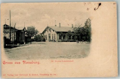 Flensburg 1900 St. Nicolai-Schützenhof Gasthaus
