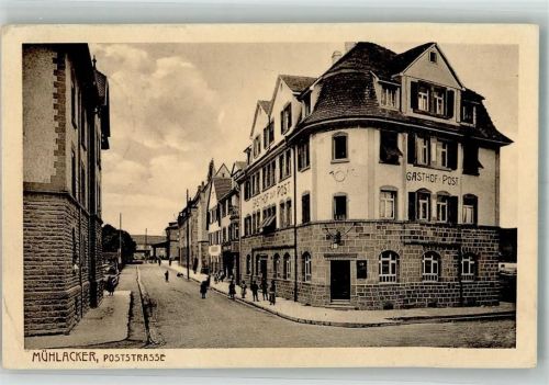 Mühlacker 1917 Poststrasse Gasthaus zur Post