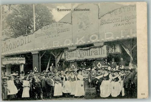Hannover 1905 Schützenfest Hannover Festgelände Festzelt Das Krokodil Besucher