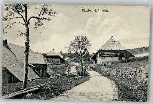 Blasiwald Althütte Feldweg Bauernhäuser