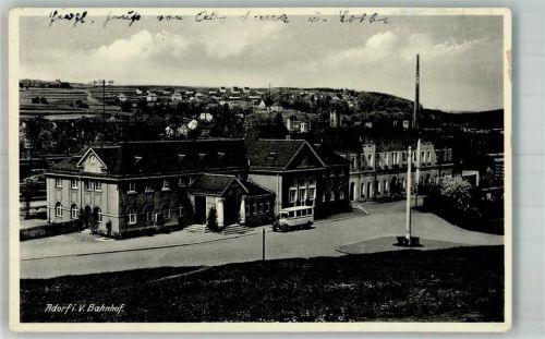 Adorf Bahnhof Omnibus Bahnpost Plauen Zug 102