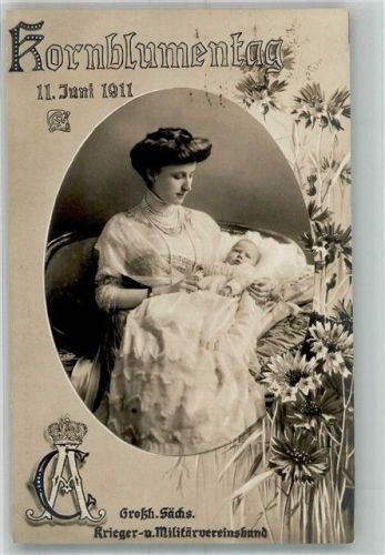 1911 Kornblumentag Adel Sachsen