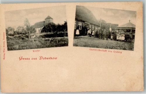Daberkow Kirche Gasthaus Grabley Pavillon