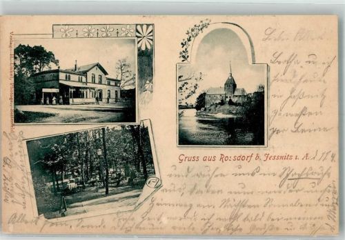 Roßdorf 1902 Gasthaus Gartenwirtschaft