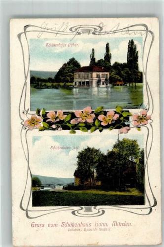 Hann. Münden 1907 Gasthaus Schützenhaus früher und jetzt