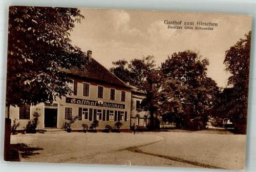 Kleinheubach 1927 Gasthaus zum Hirschen Ort handschriftlich