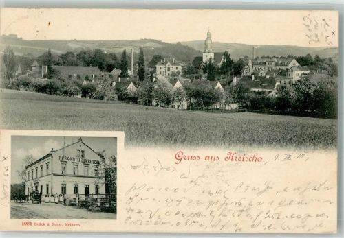 01731 O8216 Kreischa b Dresden 1901 - Park-Hotel zu Kreischa