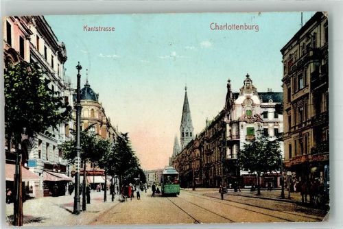 10115 W1000 Charlottenburg 1909 - Kantstraße Straßenbahn