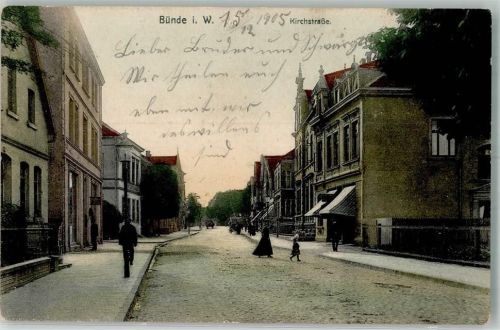Bünde 1905 Kirchstraße
