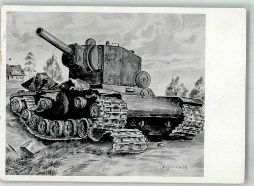 russ. Riesen- Panzer Ausstellung des Luftgaues VII Kunst der Front 1942