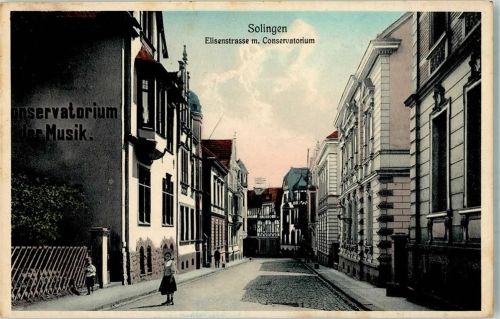 42651 W5650 Solingen 1915 - Elisenstrasse Konservatorium