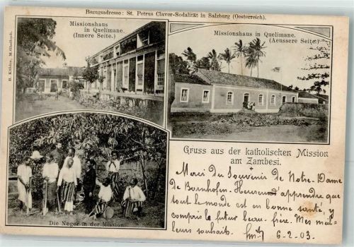 Quelimane 1903 Kath. Mission am Zambesi