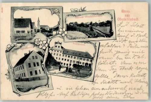 Oberköllnbach Schloss Oberköllnbach Schloßhof Dorfstraße Schulhaus