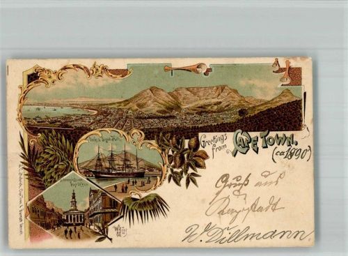 Kapstadt Cape Town 1900 BOAKC Hafen Postamt Tafelberg