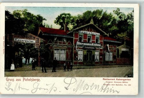 Westend 1905 OT. Pichelsberge Gasthaus Kaisergarten