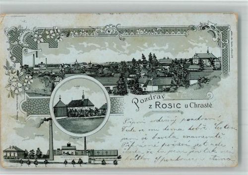 Chrast 1901 Lithographie Rosice