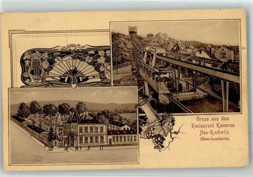 Loschwitz 1912 Gasthaus Kamerun Hochbahn