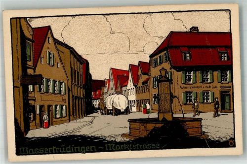 Wassertrüdingen Marktstrasse Marktbrunnen Gasthaus Culz