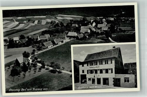 Altensteig Fliegeraufnahme Altensteigdorf Gasthaus zum Hirsch