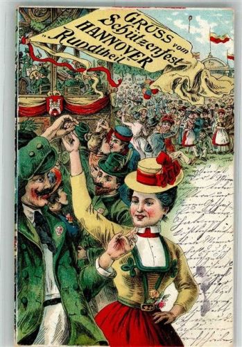 Hannover 1902 Hannover'sches Schützenfest Festgelände Rundteil