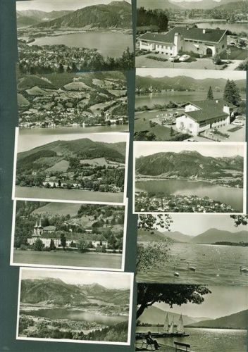 83684 W8180 Tegernsee Lot mit 21 AK und 4 Fotos Originale aus dem Archiv des Metzverlages Klebereste rückseitig