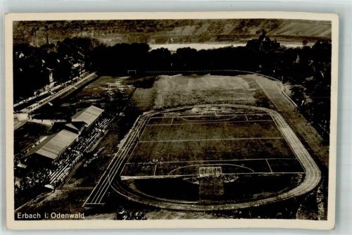 Erbach Fliegeraufnahme Sportpark Erbach Stadion Fußballfeld