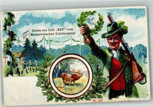 Hannover 1909 Hannover'sches Schützenfest Cafe Ert Schütze Schießscheibe