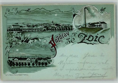 Zdice Zditz BOAKC Fabrik Lithographie Mondschein