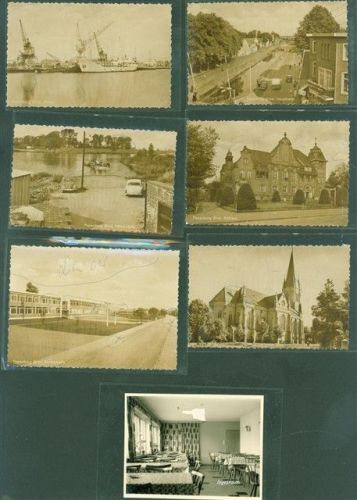 Papenburg Lot mit 7 Fotos Striche auf Bildseite