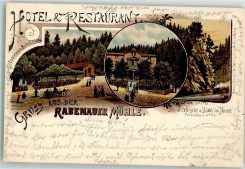Rabenau 1989 Hotel-Gasthaus Rabenauer Mühle Bastey