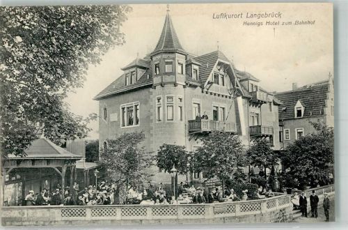 01067 O8102 Langebrück - Hotel zum Bahnhof Gartenwirtschaft