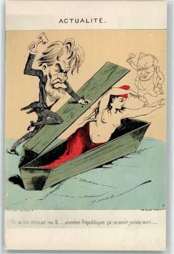 La Commune de Paris en 1871 Actualite Deutsch-Französicher Krieg Karikatur Politik